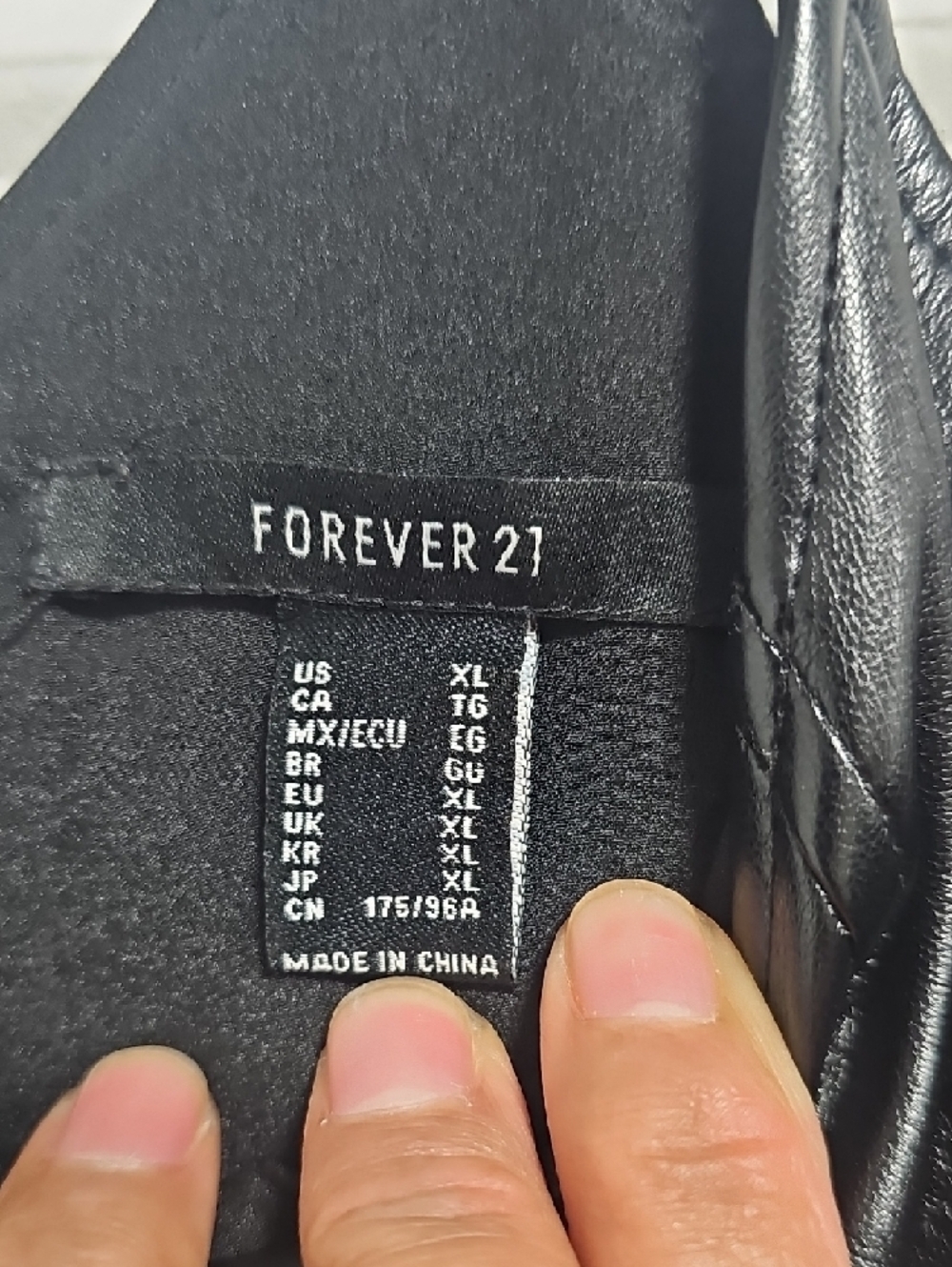 Forever 21 Black Faux Leather Slip Dress - Picture 6 of 7